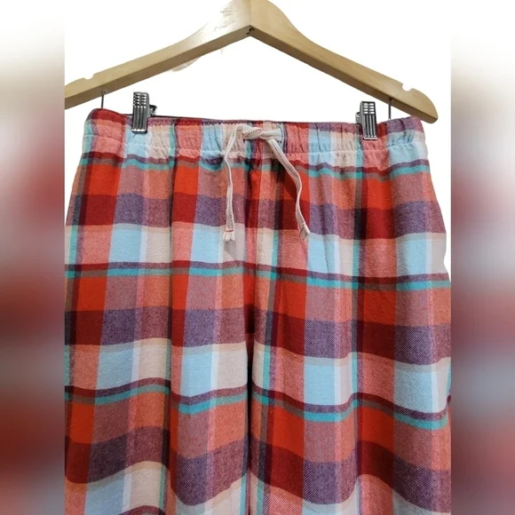2X 100% Cotton Plaid Pajama Pants with Front Pockets - Picture 3 of 6